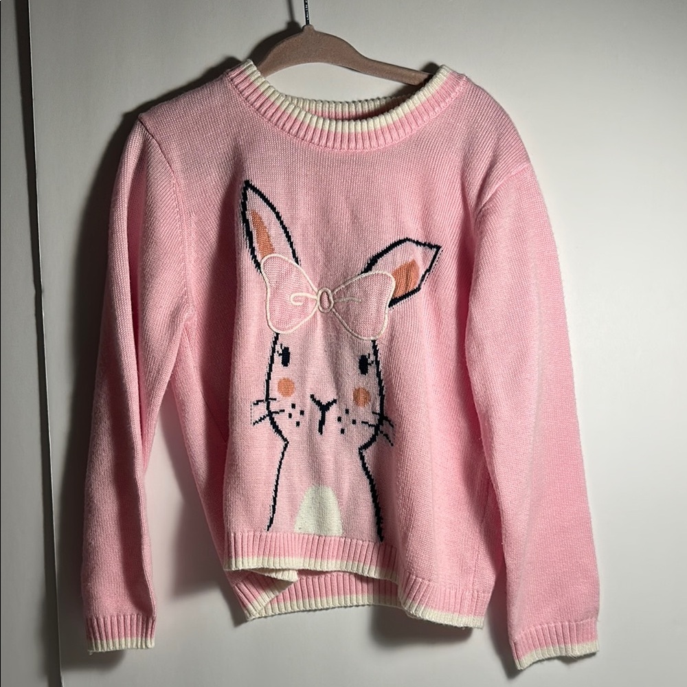 Pink Bunny Sweater for toddler kids girl 5T